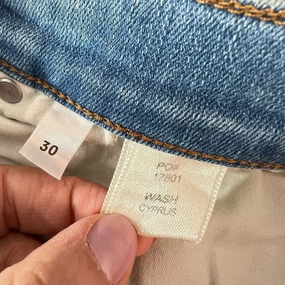 Reformation jeans po# 17801 Cyrus Wash high waist straight leg size 30 - Picture 11 of 14